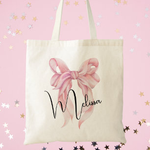 Tote Bag Tendance mignonne moderne filles aquarelle rose Bo