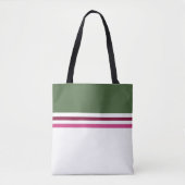 Tote Bag Tendance moderne élégant simple rayures rayé (Devant)