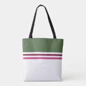 Tote Bag Tendance moderne élégant simple rayures rayé (Dos)