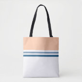 Tote Bag Tendance Moderne simple rétro Bandes rayées (Devant)