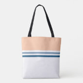 Tote Bag Tendance Moderne simple rétro Bandes rayées (Dos)
