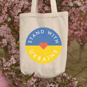 Tote Bag Tenez-vous avec l'Ukraine Manifestation anti-guerr