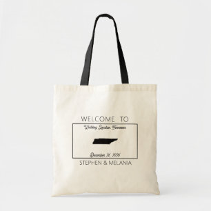 Tote Bag Tennessee Invités Bienvenue Mariage