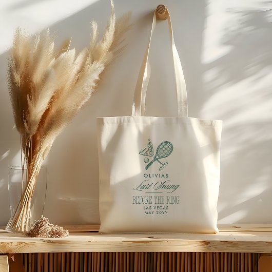 Tote Bag Tennis Dernier Swing avant l'enterrement de vie de