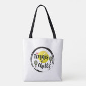 Tote Bag Tennis et boules et raquettes blanc (Dos)