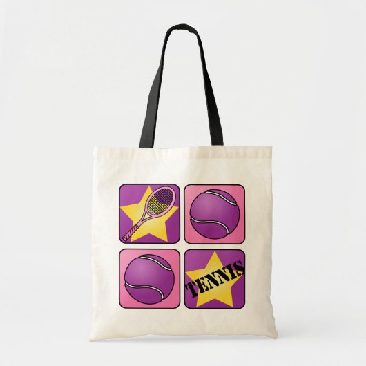 Tote Bag Tennis rose (Devant)