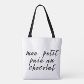 Tote Bag Terme d'affection français mignon (Dos)