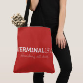 Tote Bag Terminal 1913 grand Fourre-tout rouge (De près)