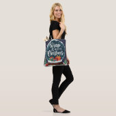 Tote Bag Terminer C’est Noël Snow Globe Design (Sur le modèle)
