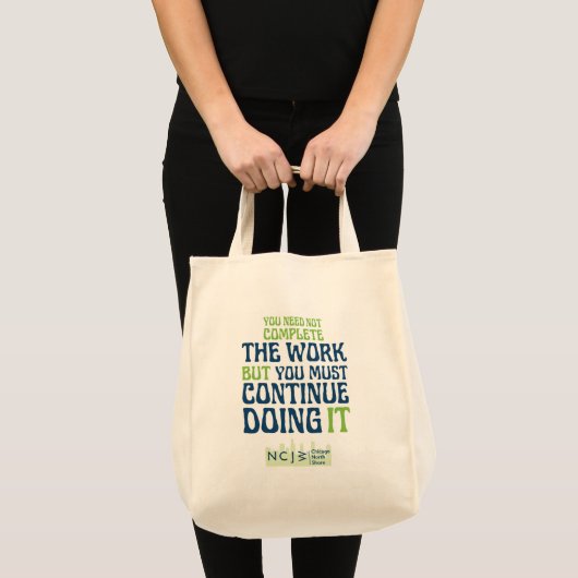 Tote Bag Terminer le travail (Devant (produit))