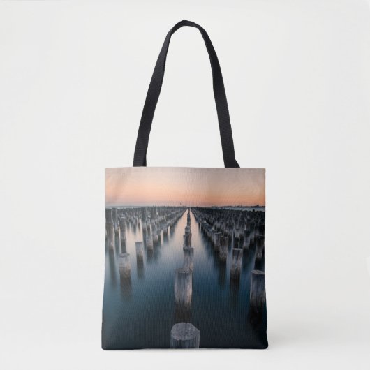 Tote Bag Terrain de poste de plage (Devant)