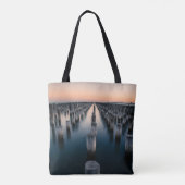 Tote Bag Terrain de poste de plage (Dos)