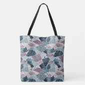 Tote Bag Terrazzo Conception abstraite (Dos)