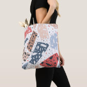 Tote Bag Terrazzo floor marble seamless hand drawn pattern  (De près)