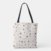 Tote Bag Terrazzo Tile Confetti Style Moderne Personnalisé (Dos)