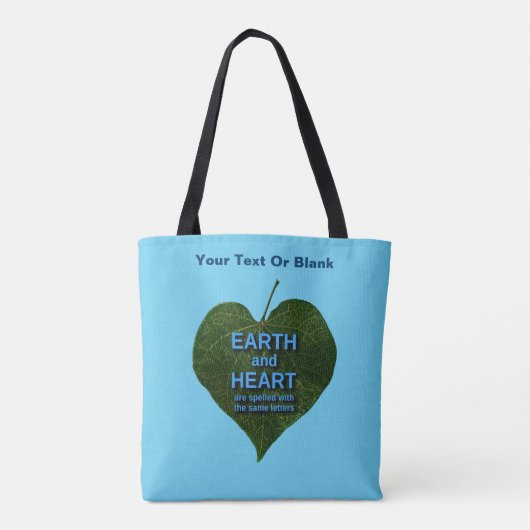 Tote Bag Terre - Anagram du coeur (Dos)