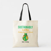 Tote Bag Terre chanceuse de manière durable Éco-responsable (Dos)