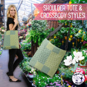 Tote Bag Terre courtepointe verte