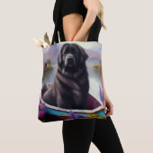 Tote Bag Terre-Neuve sur une pédale : une aventure Pittores (De près)