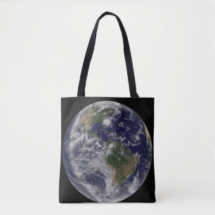 Tote Bag Terre Pleine Avec L'Ouragan Irène Sur La Côte Est.
