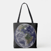 Tote Bag Terre Pleine Avec L'Ouragan Irène Sur La Côte Est. (Dos)