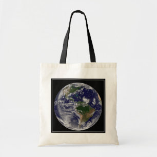 Tote Bag Terre Pleine Avec Tempêtes Tropicales Dans L'Atlan