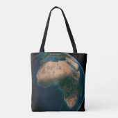 Tote Bag Terre Pleine De L'Espace Au-Dessus Du Continent Af (Dos)