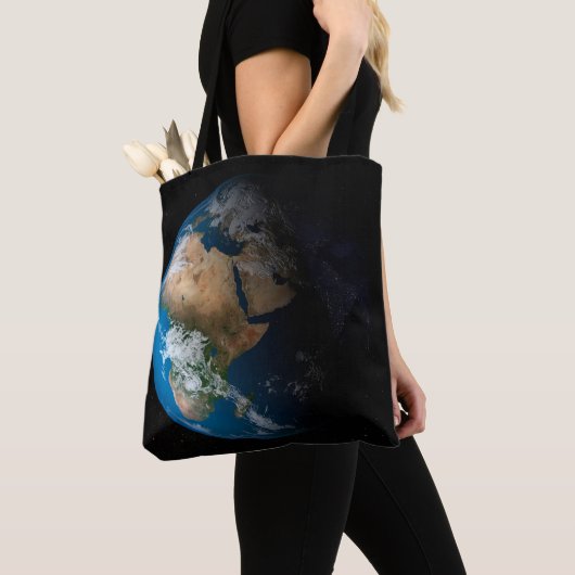 Tote Bag Terre Pleine Montrant Des Nuages Simulés Sur L'Afr (De près)