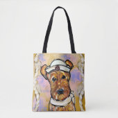TOTE BAG TERRIER AIREDALE (Devant)