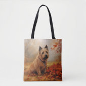 Tote Bag Terrier australien en automne Leaves automne Inspi (Devant)