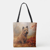 Tote Bag Terrier australien en automne Leaves automne Inspi (Dos)