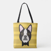 Tote Bag Terrier de Boston (Dos)