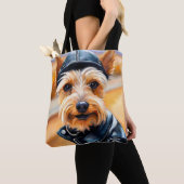 TOTE BAG TERRIER SAUVAGE À SILKY 6 (De près)