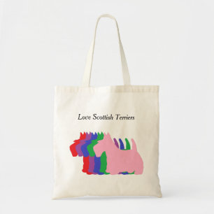 Tote Bag Terriers d'écossais d'amour