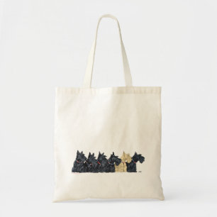 Tote Bag Terriers écossais noirs et roux