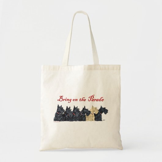 Tote Bag Terriers écossais noirs et roux (Devant)
