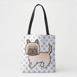 Tote Bag Tervueren Cairn Terrier Chien de Dessin Animé Mign