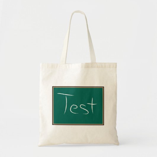 Tote Bag Test Chalkboard School (Devant)