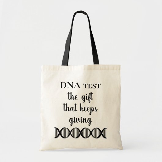 Tote Bag Test de généalogie ADN Fun le cadeau qui continue  (Devant)