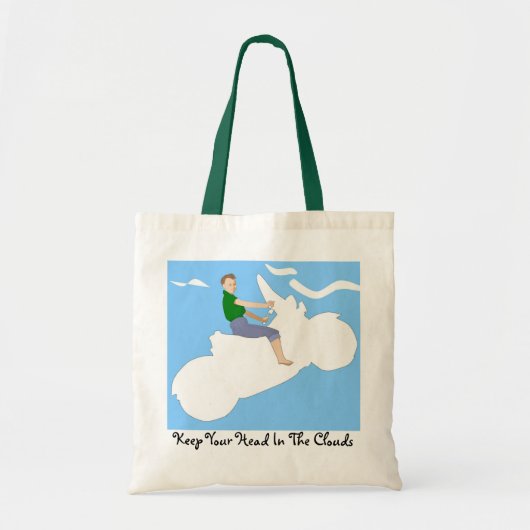 Tote Bag Tête dans les nuages - Fourre-tout (Devant)