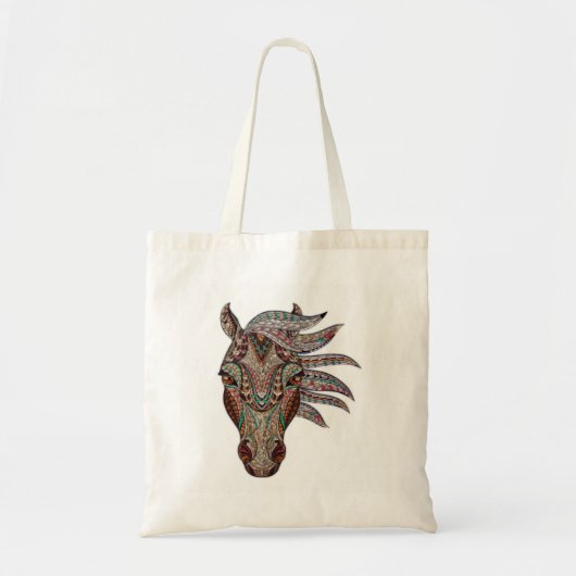 Tote Bag Tête de cheval métallisée par pfergekopf adorable (Devant)