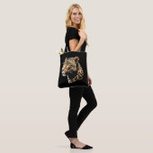 Tote Bag Tête de léopard (Sur le modèle)