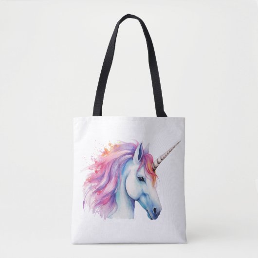 Tote Bag Tête de licorne (Devant)