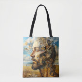 Tote Bag Tête de puzzle surréalisme (Devant)