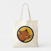Tote Bag Tête de sanglier (Dos)