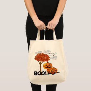 Tote Bag Têtes de citrouilles d'Halloween -
