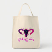 Tote Bag Texas Abortion Ban Celestial Uterus protestation (Devant)