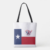 Tote Bag TEXAS Monogramme Écriture chrétienne béni (Dos)