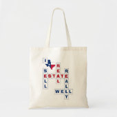 Tote Bag TEXAS Real Estate Texan Realtor (Devant)