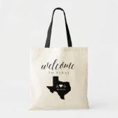 Tote Bag Texas State Silhouette Mariage Bienvenue Fourre-to (Devant)